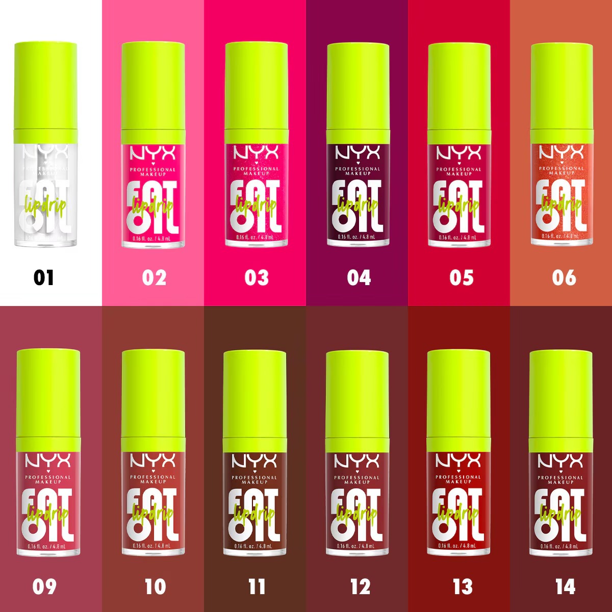 نییکس پروفشنال میکاپ فَت اویل لیپ دریپ براق‌کننده لب لوسین 'کون ترول'