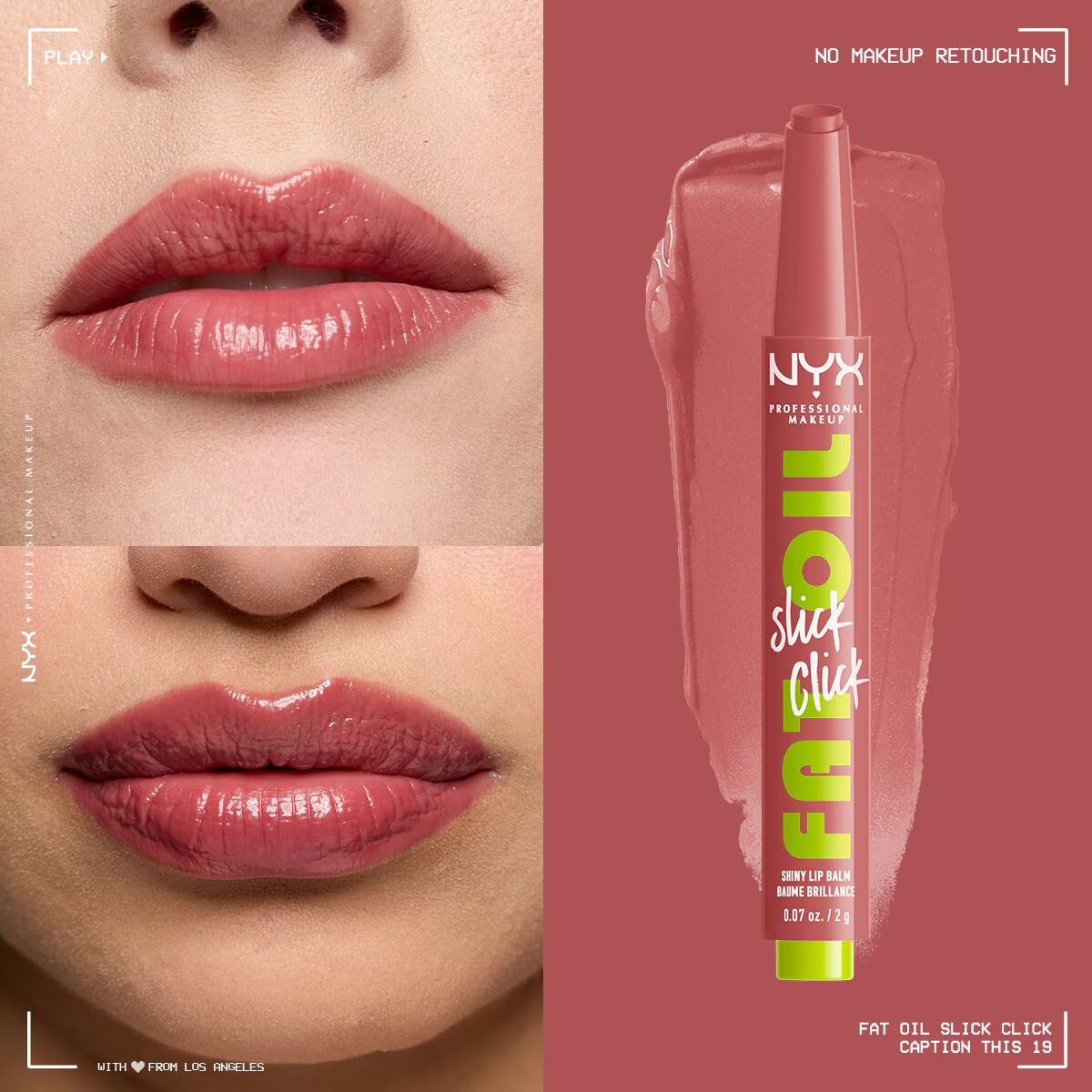 نیکس پروفشنال میکاپ روغن لب چرب Click Parlatıcı Dudak Balmı