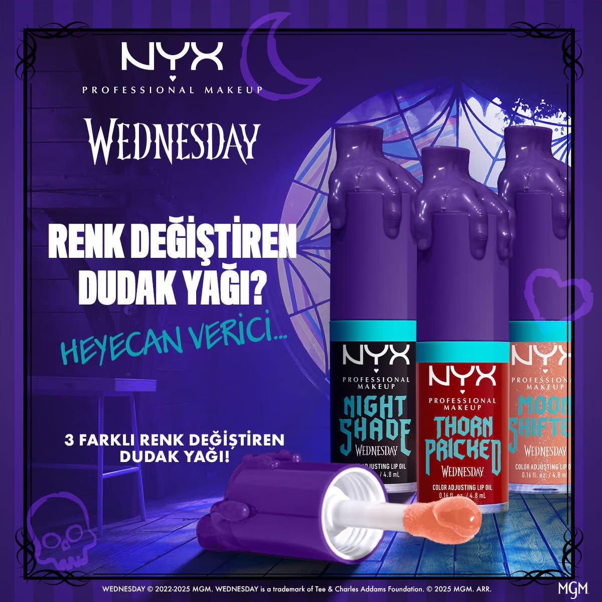 نیکس پروفشنال میکاپ روغن لب Wednesday Mystery Thorn Pricked