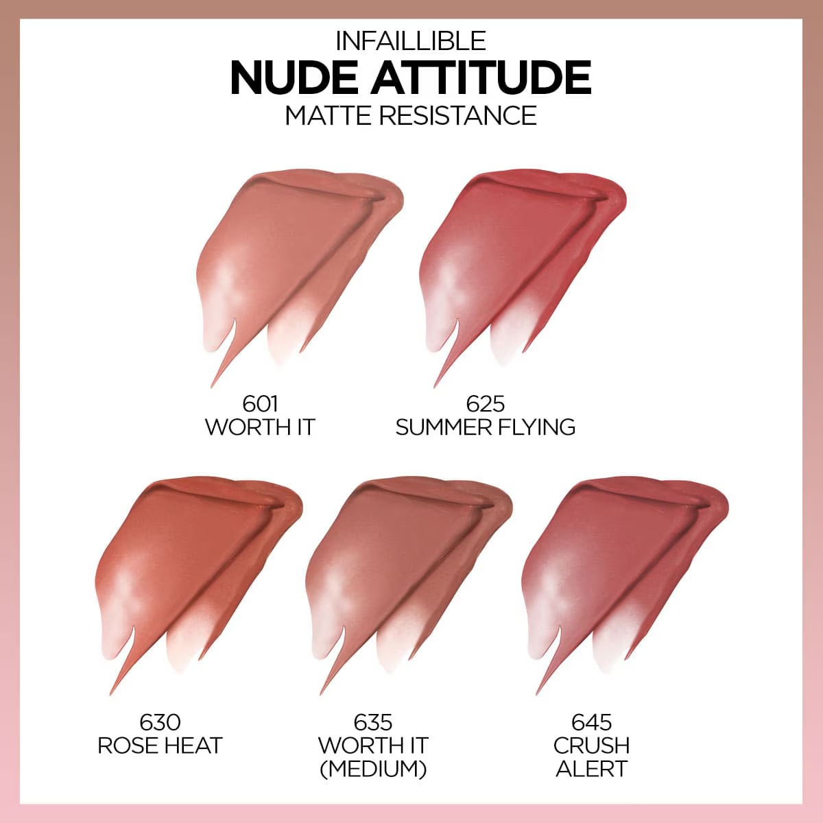 لورآل پاریس رژ لب مایع مات Infaillible Matte Resistance شماره 645 Crush Alert