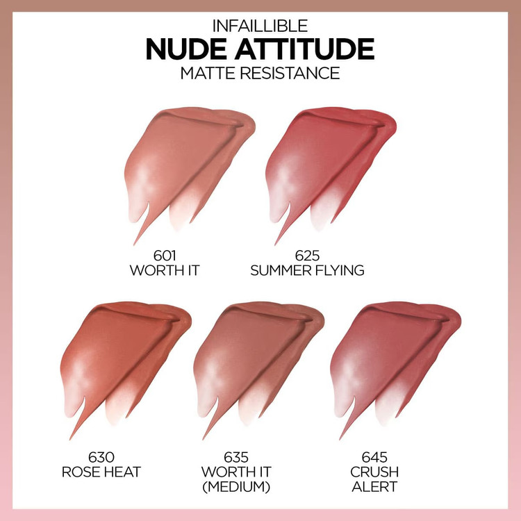 لورآل پاریس رژ لب مایع مات Infaillible Matte Resistance شماره 645 Crush Alert