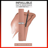 لورآل پاریس رژ لب مایع مات Infaillible Matte Resistance شماره 105 Breakfast In Bed