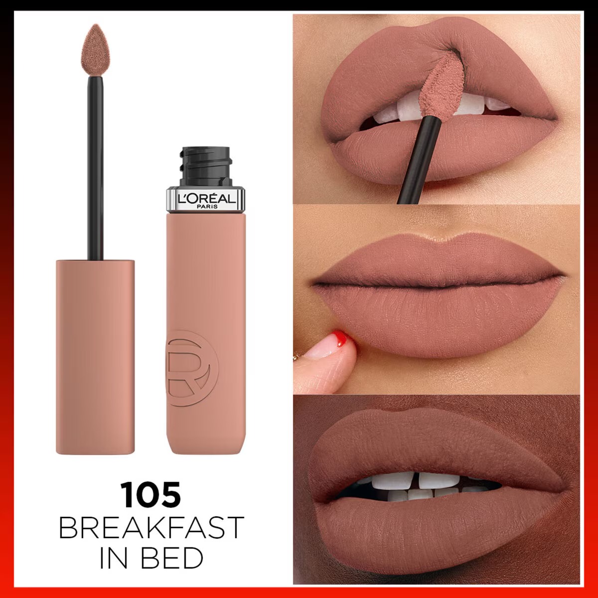 لورآل پاریس رژ لب مایع مات Infaillible Matte Resistance شماره 105 Breakfast In Bed