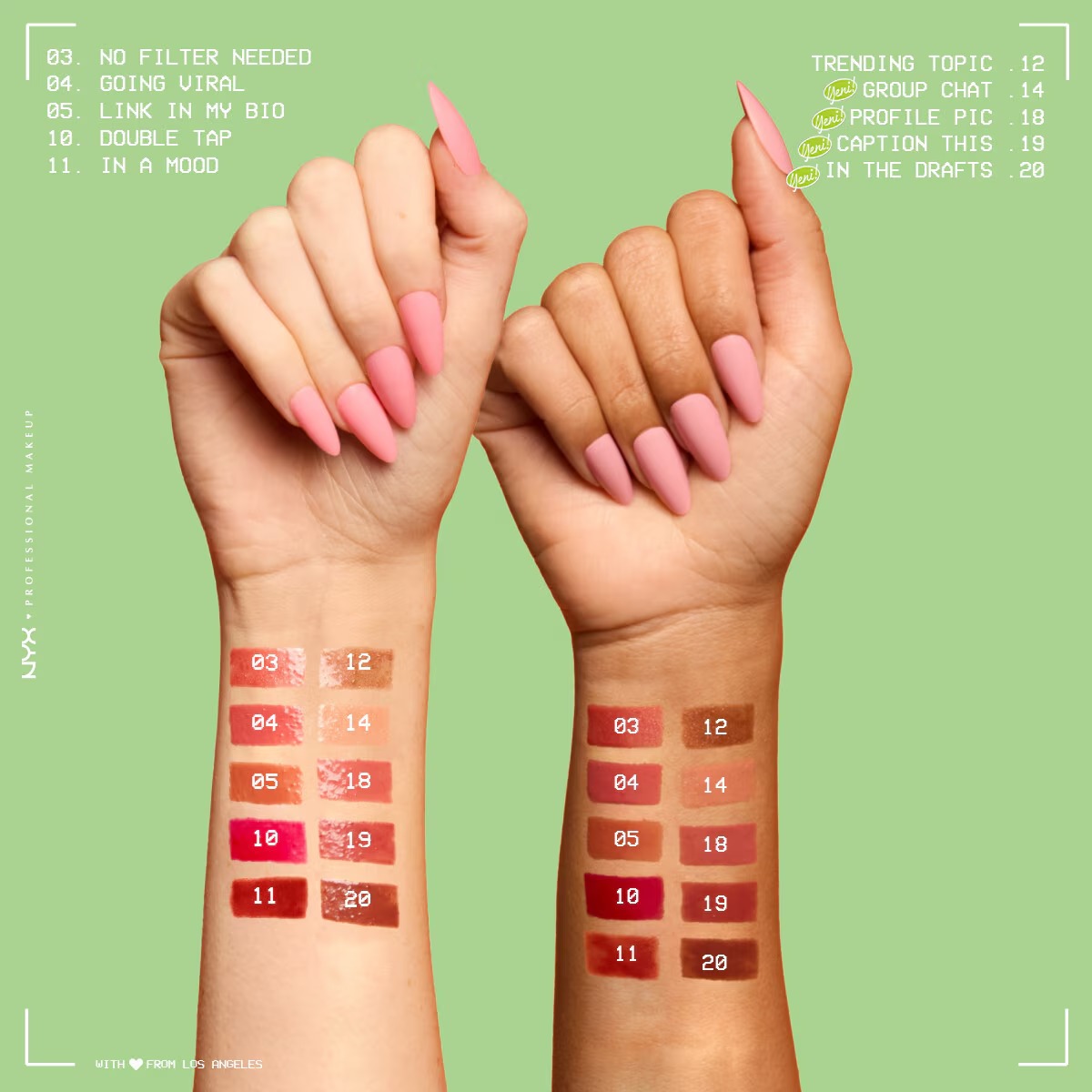 بالم لب براق و روغنی نیکس