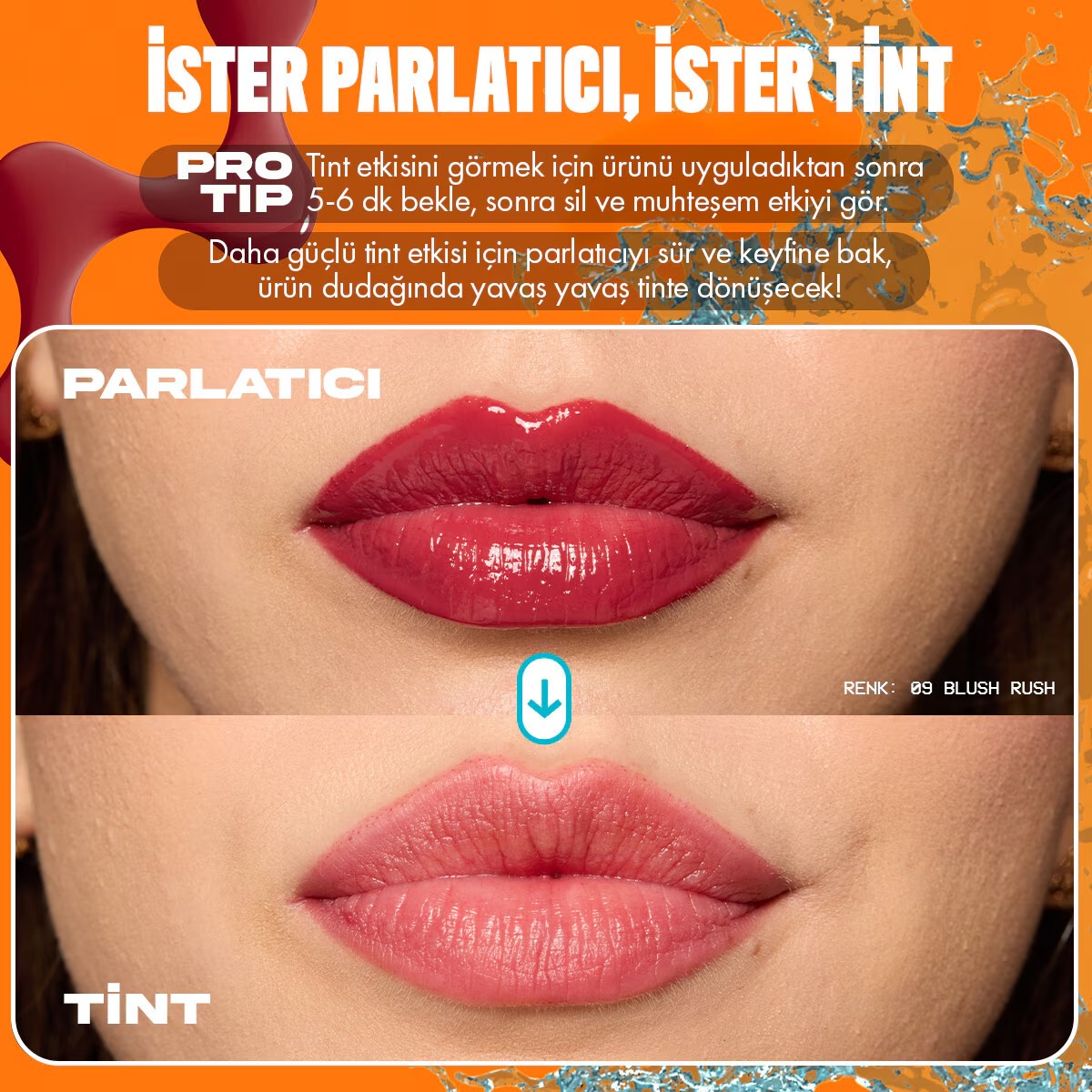 نیوکس پروفشنال میکاپ رژلب مایع براق کننده لب تینت رِدی بلَش‌بلش