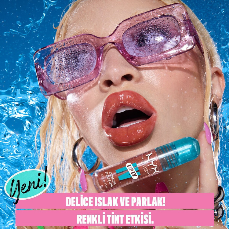 نیوکس پروفشنال میکاپ رژلب مایع براق کننده لب تینت کرنبری اسپلش