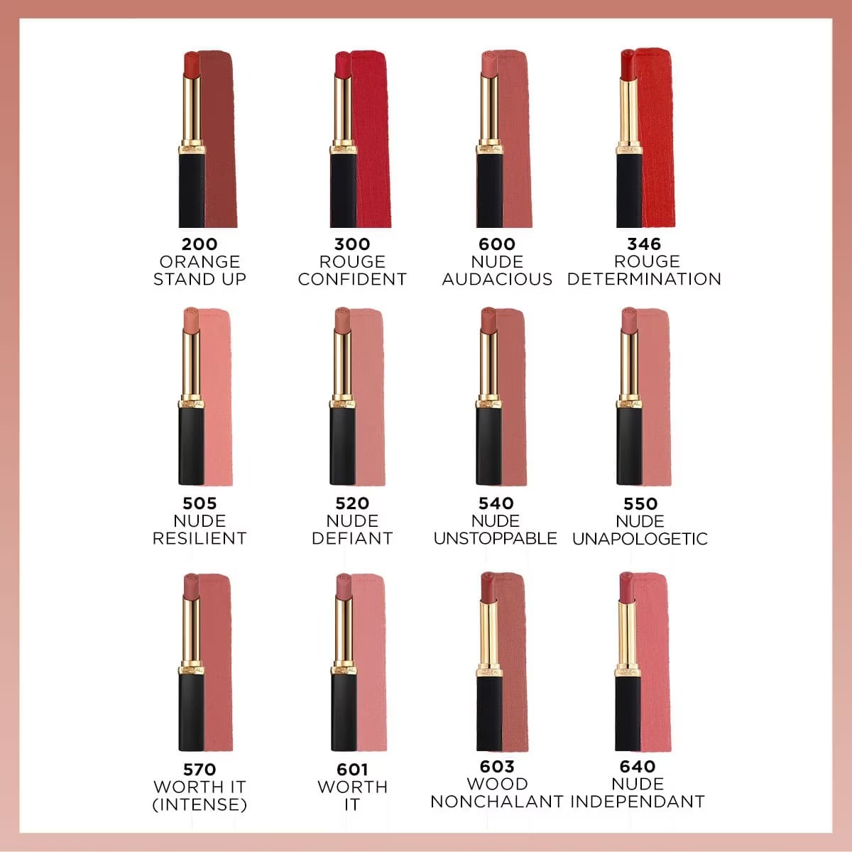 رژ لب مات حجم‌دهنده اینتنس کالر ریش لورآل پاریس شماره ۵۲۰ نود دیفاینت