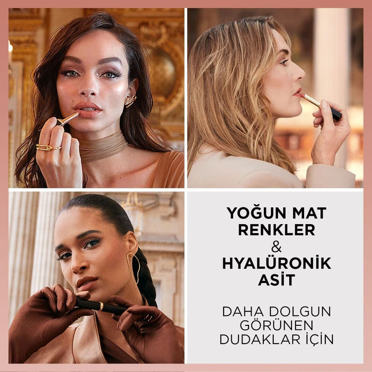 رژ لب مات حجمدهنده اینتنس کالر ریش لورآل پاریس شماره ۵۲۰ نود دیفاینت