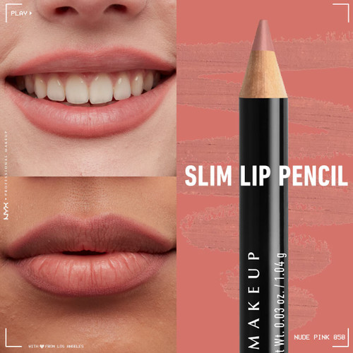 مداد لب اسلیم نیکس پروفشنال میکاپ شماره Nude Pink