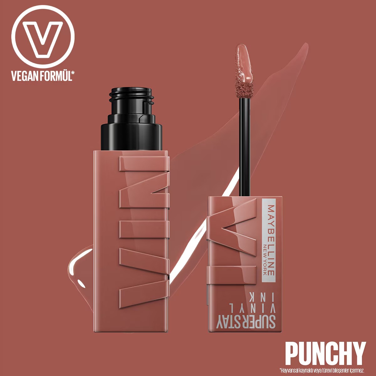 میبلین نیویورک سوپر استی وینیل اینک رژ لب مایع براق شماره ۱۲۰ پانچی