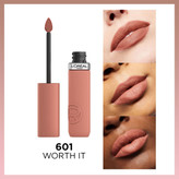 رژ لب مایع مات و بادوام لورآل پاریس اینفایبل شماره ۶۰۱ – Worth It