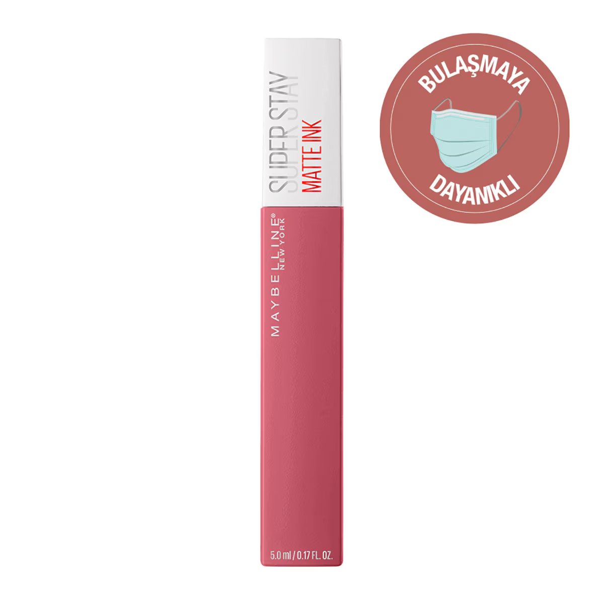 رژ لب مایع مات میبلین نیویورک سوپر استی مت اینک پینک ادیشن شماره ۱۸۰ ریولوشنری